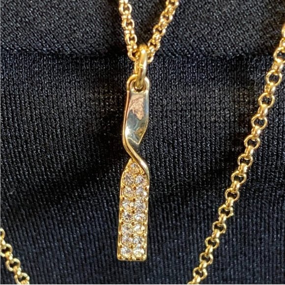 DKNY 3 Row Pendant Necklace NWT - Picture 4 of 8